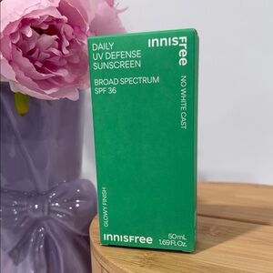 Innisfree Daily UV Defense Sunscreen – Broad Spectrum SPF 36 Face Protection
